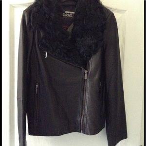 BADGLEY MISCHKA  Marianne Shearling Leather Jacket